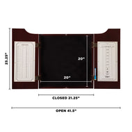 Viper Hudson Dartboard Cabinet, Viper Dead-On Bristle Dartboard, and Viper Black Mariah Steel Tip Darts 22 Grams