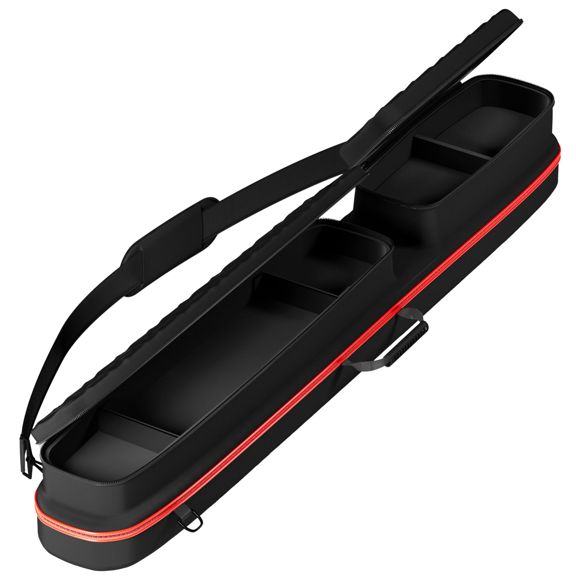 Casemaster Parallax Diamond Billiard Cue Case (Pool Stick Case) | Red