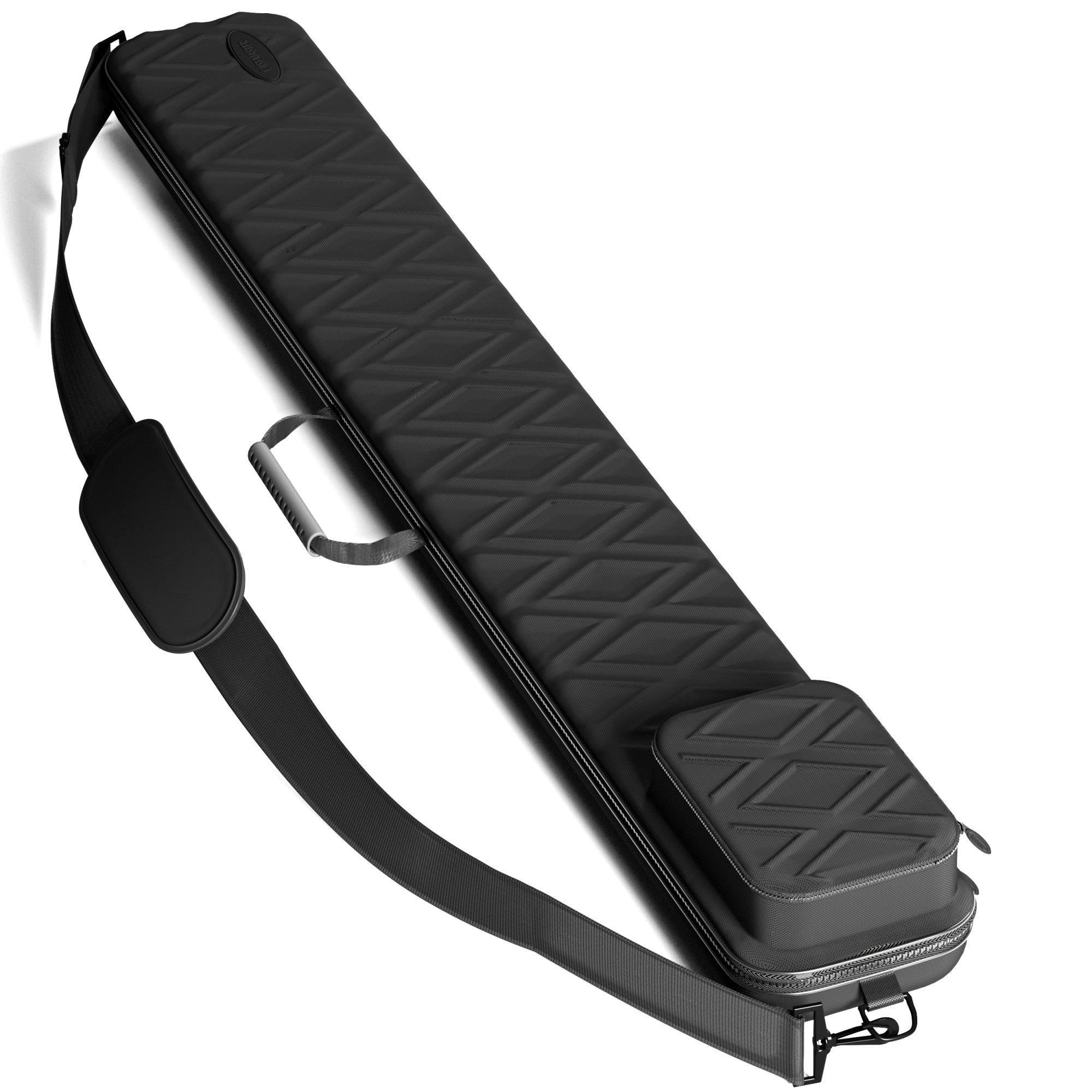 Casemaster Parallax Plus Billiard Cue Case (Pool Stick Case) | Black