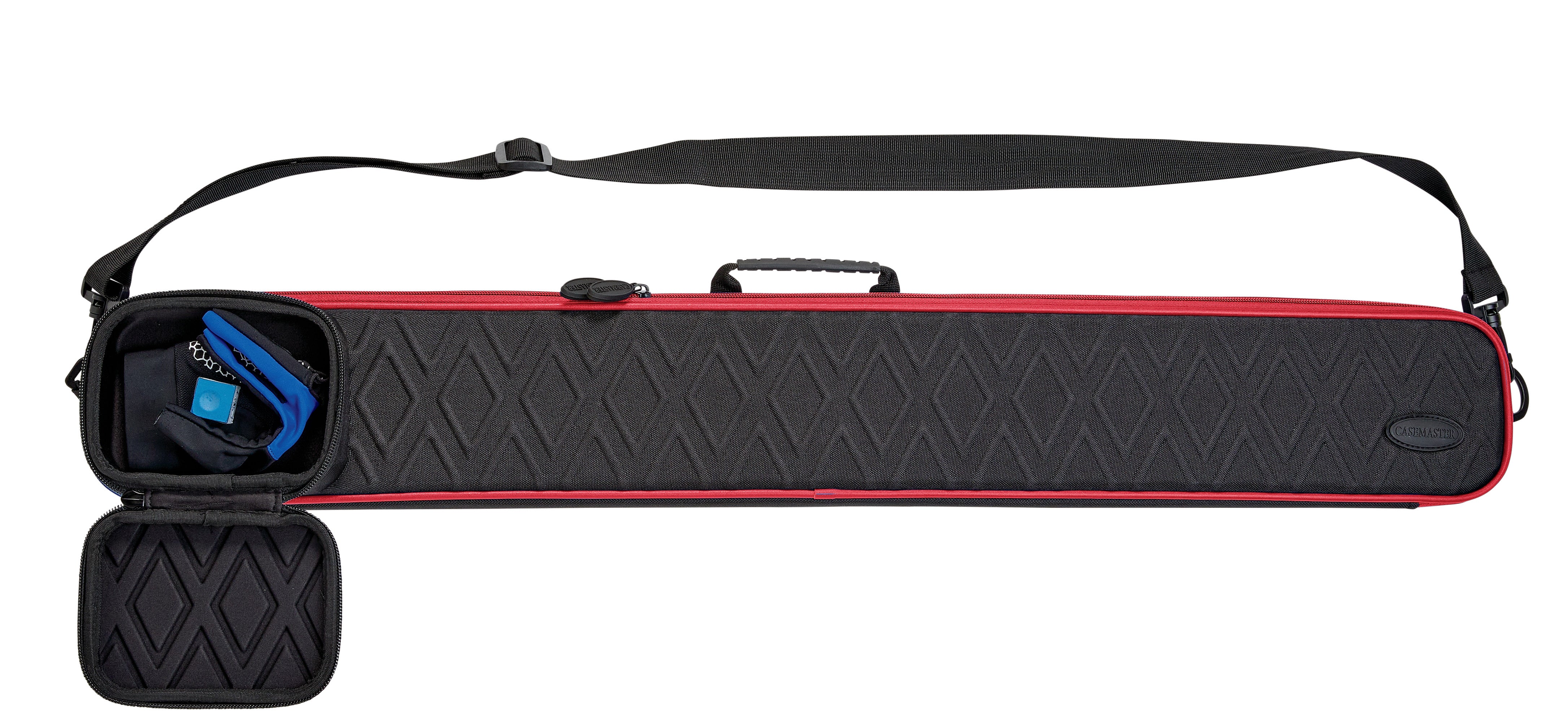 Casemaster Parallax Plus Billiard Cue Case (Pool Stick Case) | Red