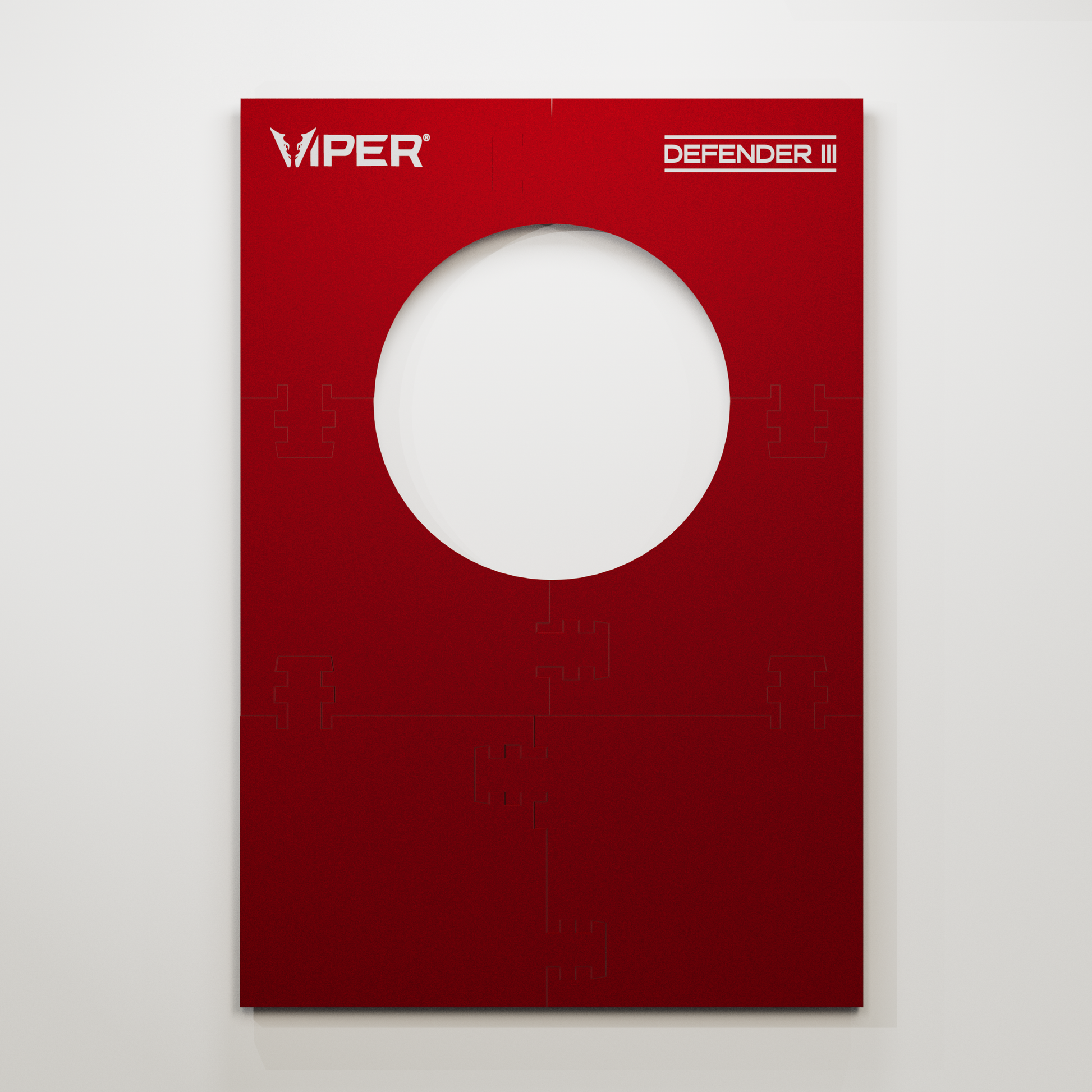 Viper Wall Defender III Dartboard Surround Red