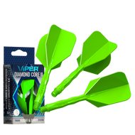 Viper Diamond Core II Standard flight, Medium shaft, Neon Green