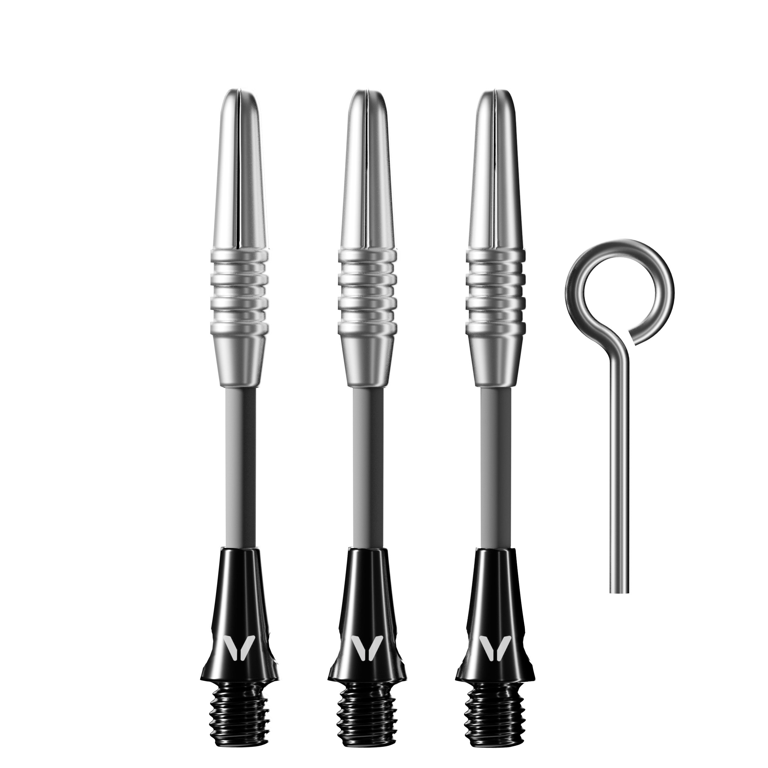 Viper Carbon Fiber Dart Shafts | InBetween | Silver & Black
