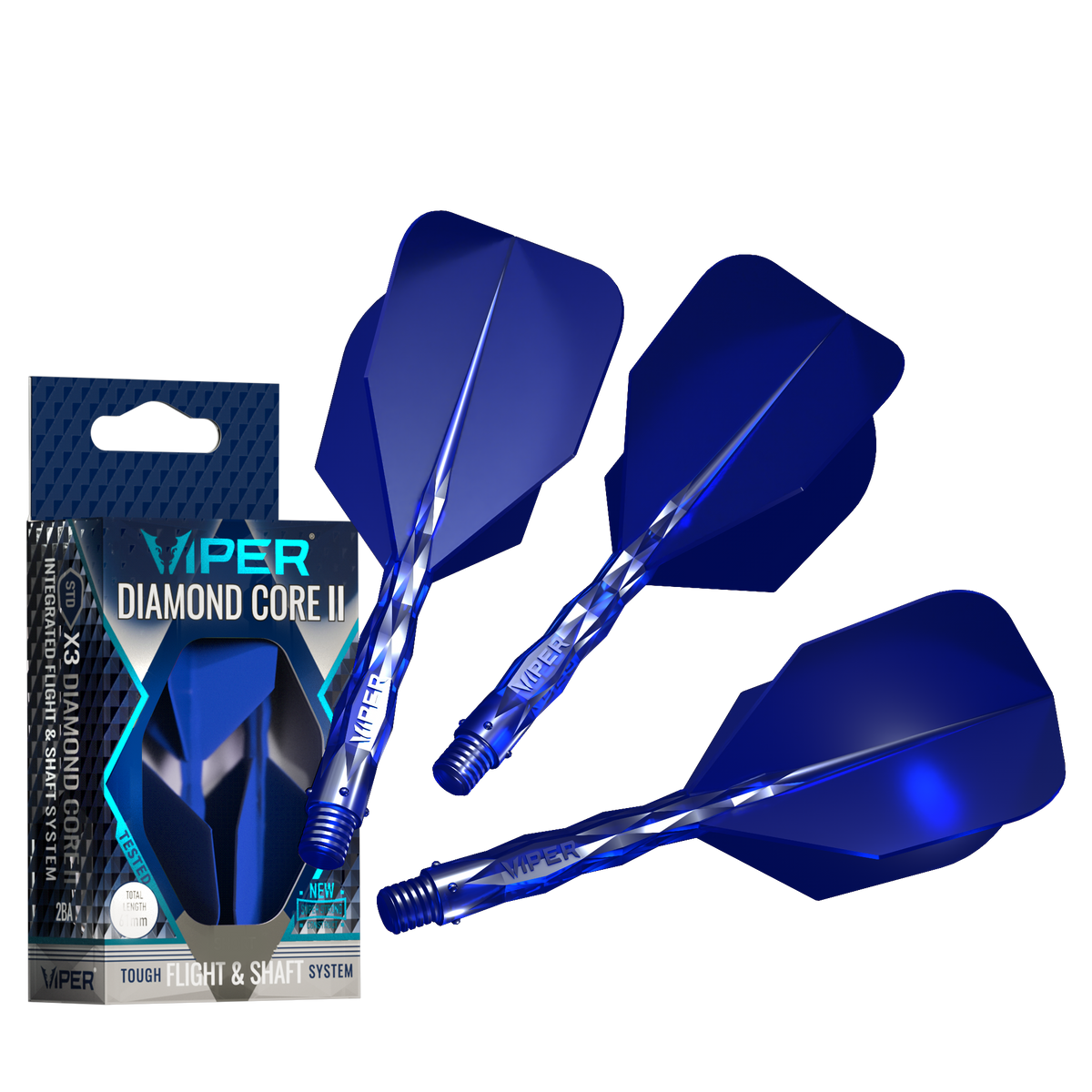 Viper Diamond Core II Standard flight, In-Between shaft, Blue