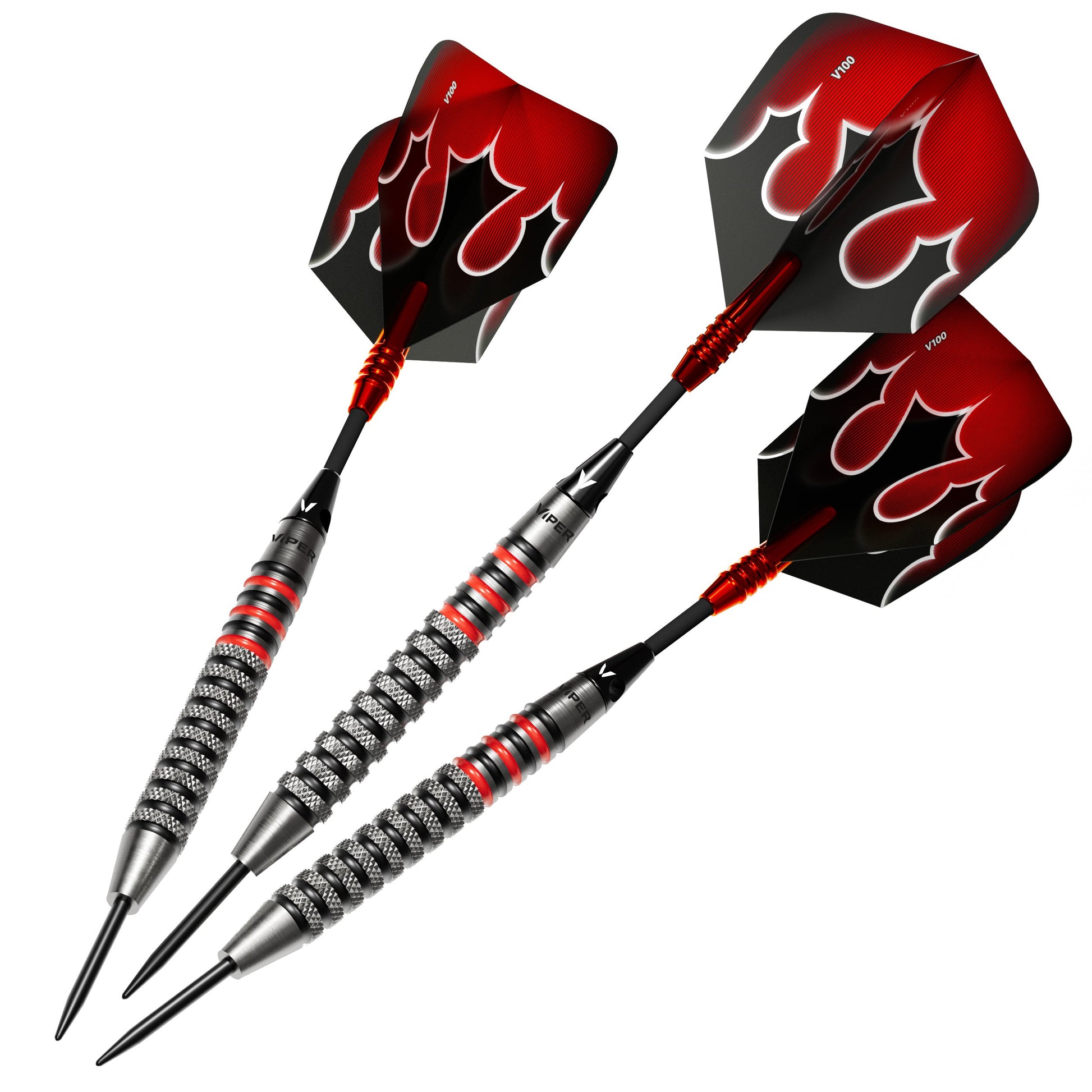 Viper Shot King Steel Tip Dart Set | 80% Tungsten | Red | 22 Grams