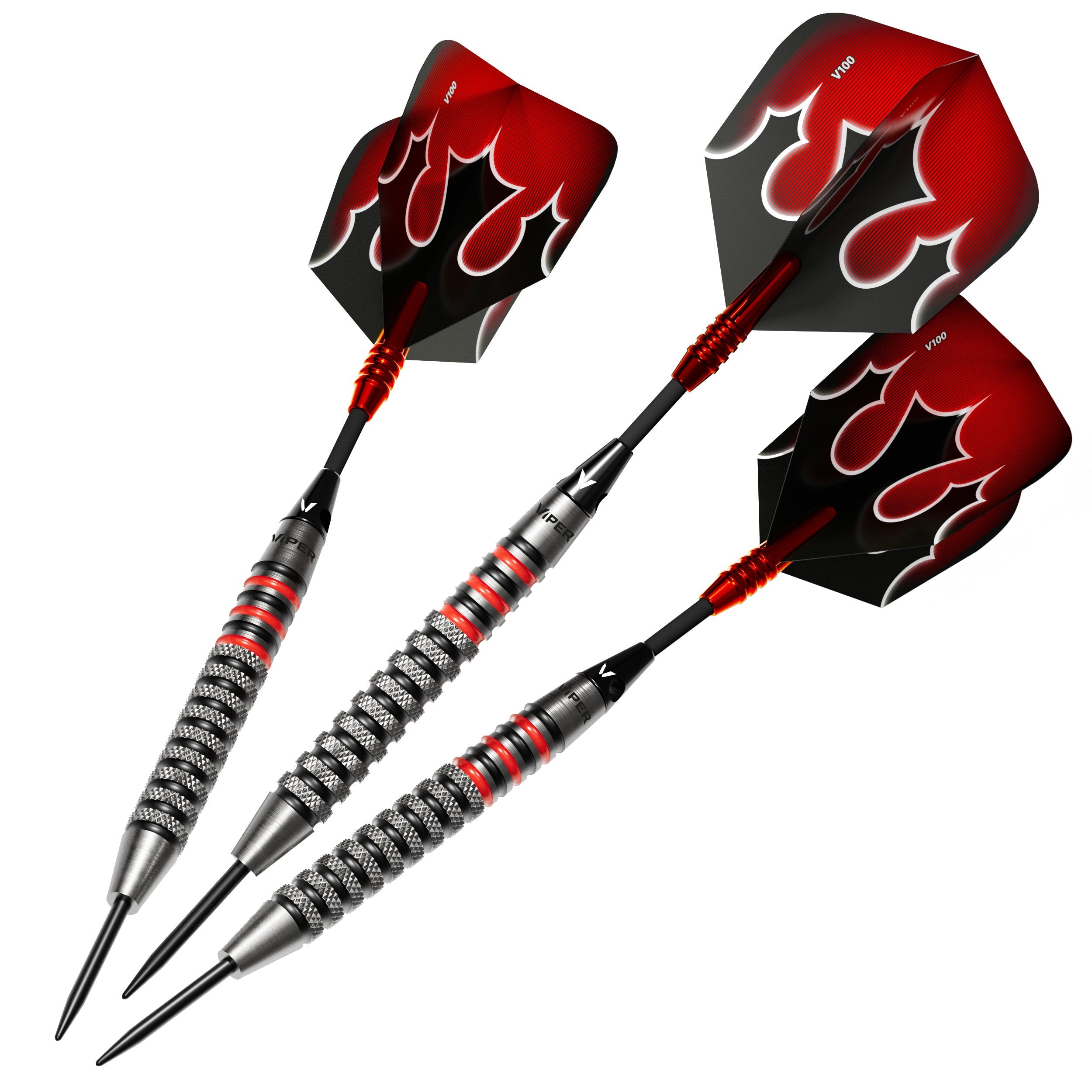 Viper Shot King Steel Tip Dart Set | 80% Tungsten | Red | 22 Grams