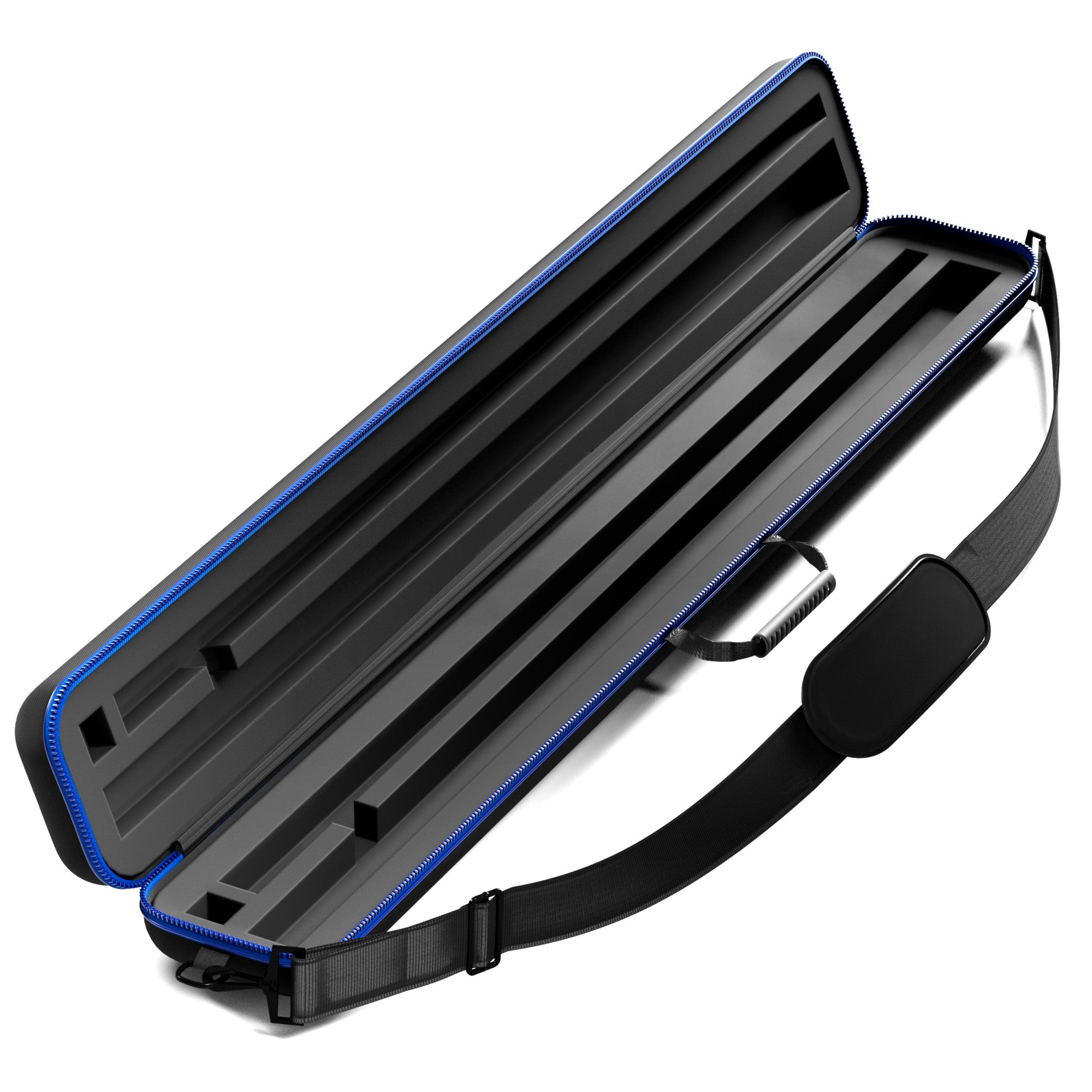 Casemaster Parallax Pro Billiard Cue Case (Pool Stick Case) | Blue