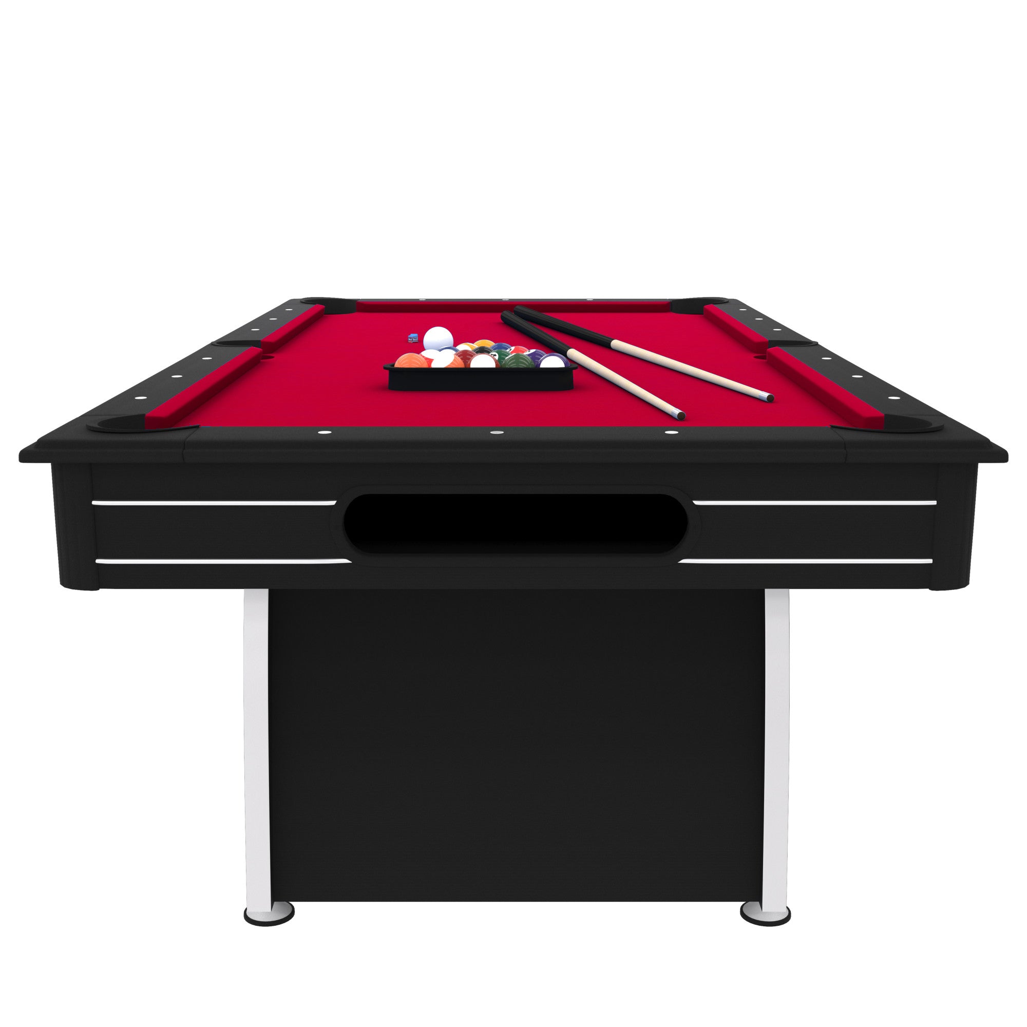 Fat Cat Tucson 7' Pool Table with Ball Return Red Playing Surface