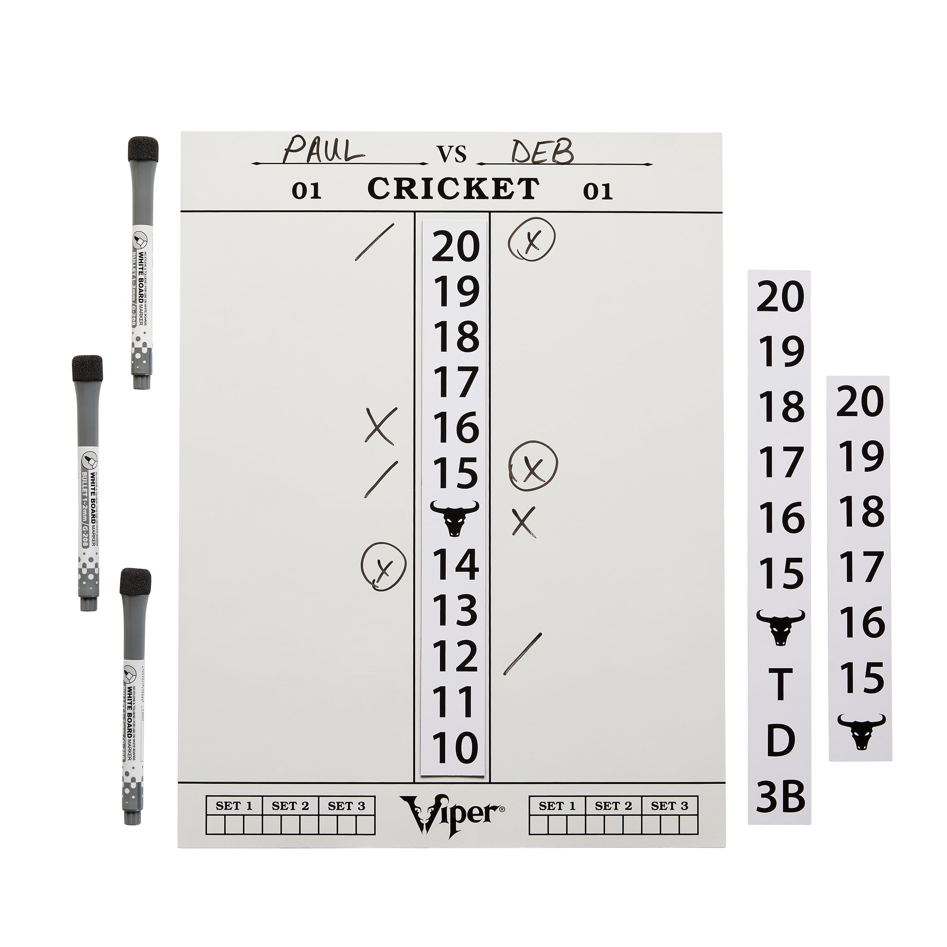 Viper Magna Score Pro 3-in-1 Magnetic Dry Erase Dart Scoreboard