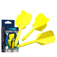 Viper Diamond Core II Standard flight, Medium shaft, Neon Yellow