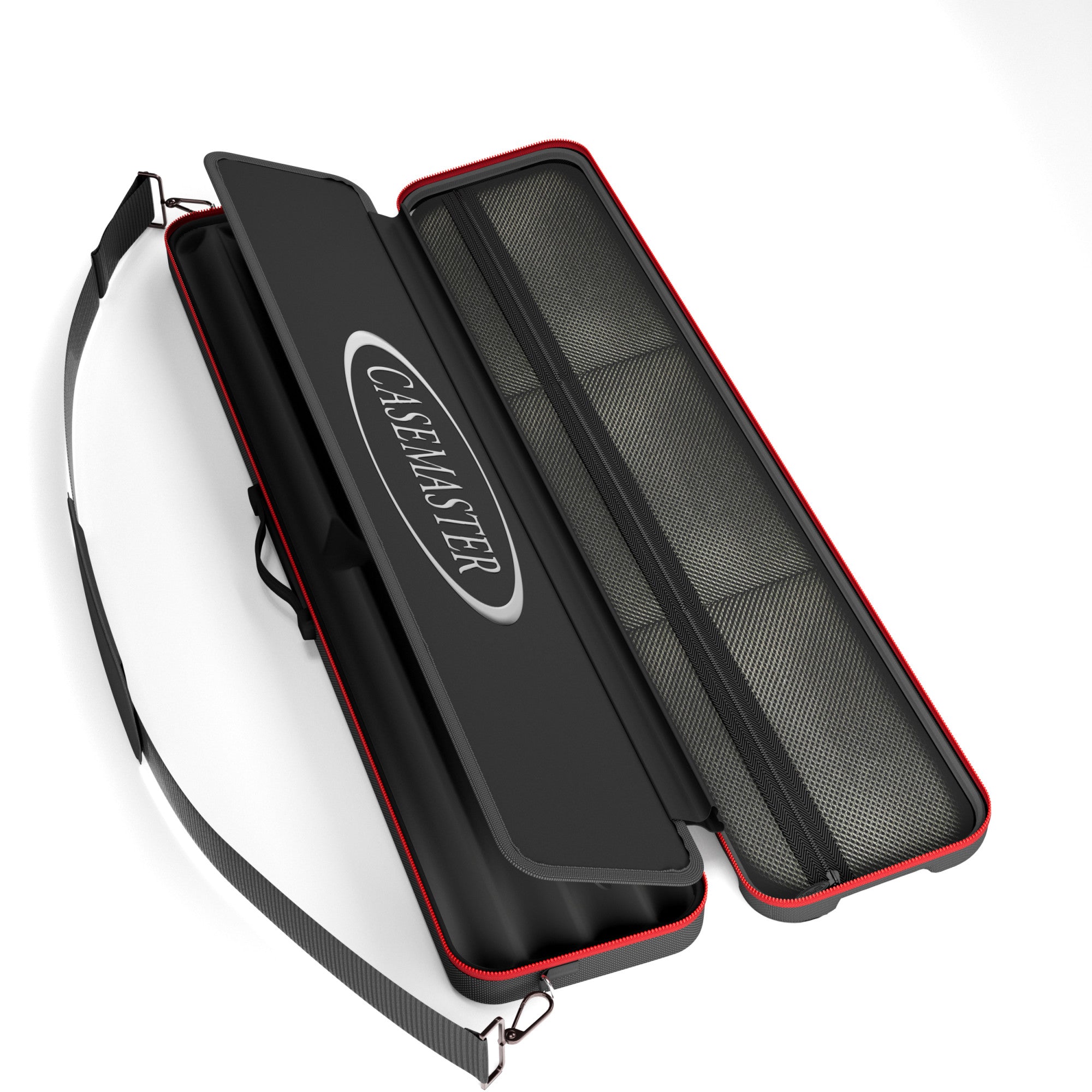 Casemaster Parallax Guard Billiard Cue Case (Pool Stick Case) | Red