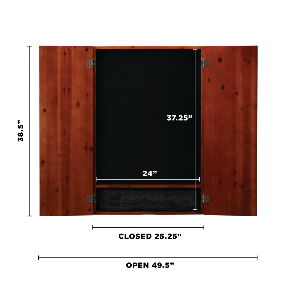 Viper Metropolitan Electronic Soft Tip Dartboard and Cabinet Bundle: Elite Set (800 Dartboard, Darts and Throw Line Light), Cinnamon Finish