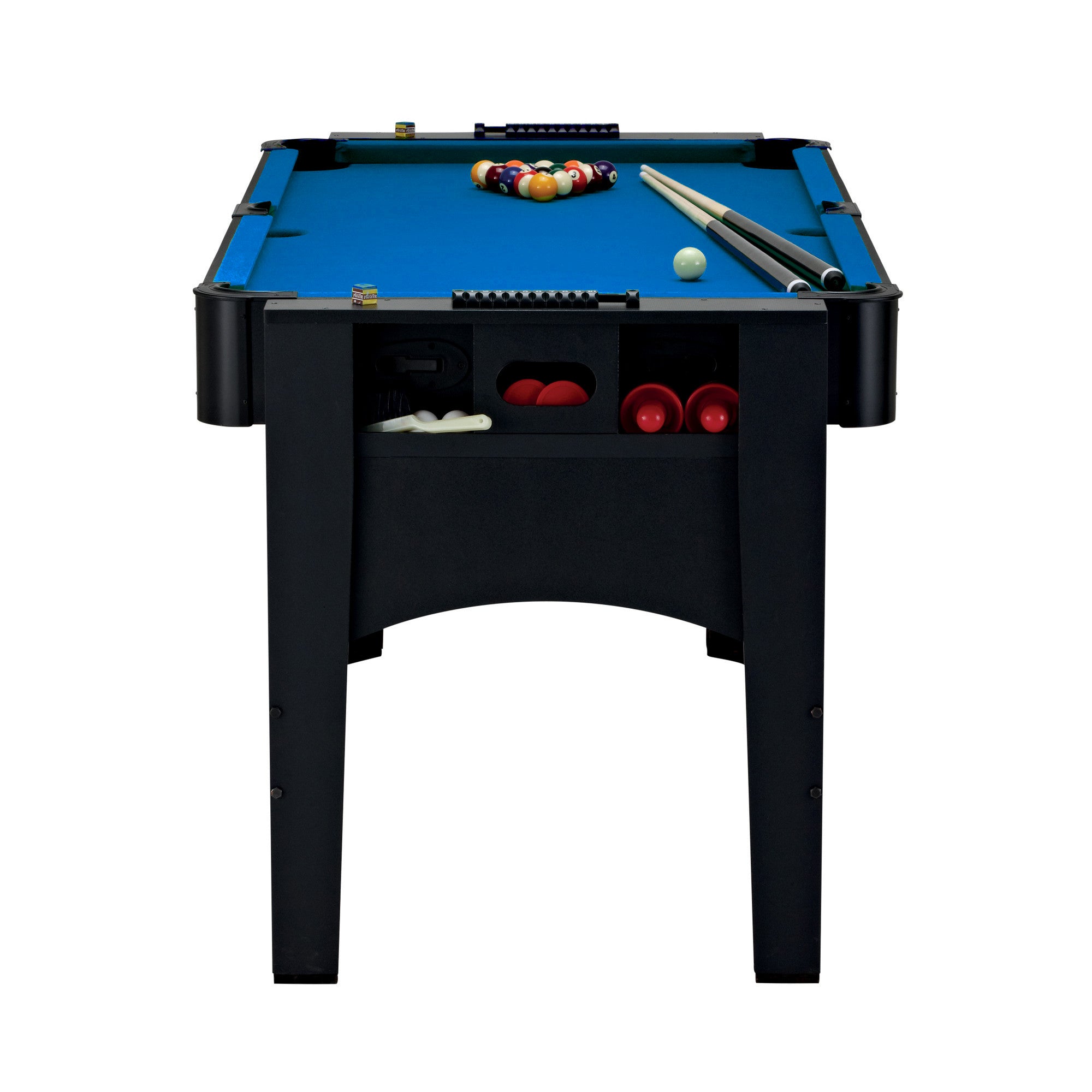 Fat Cat 3-in-1 6' Flip Multi-Game Table Blue Top