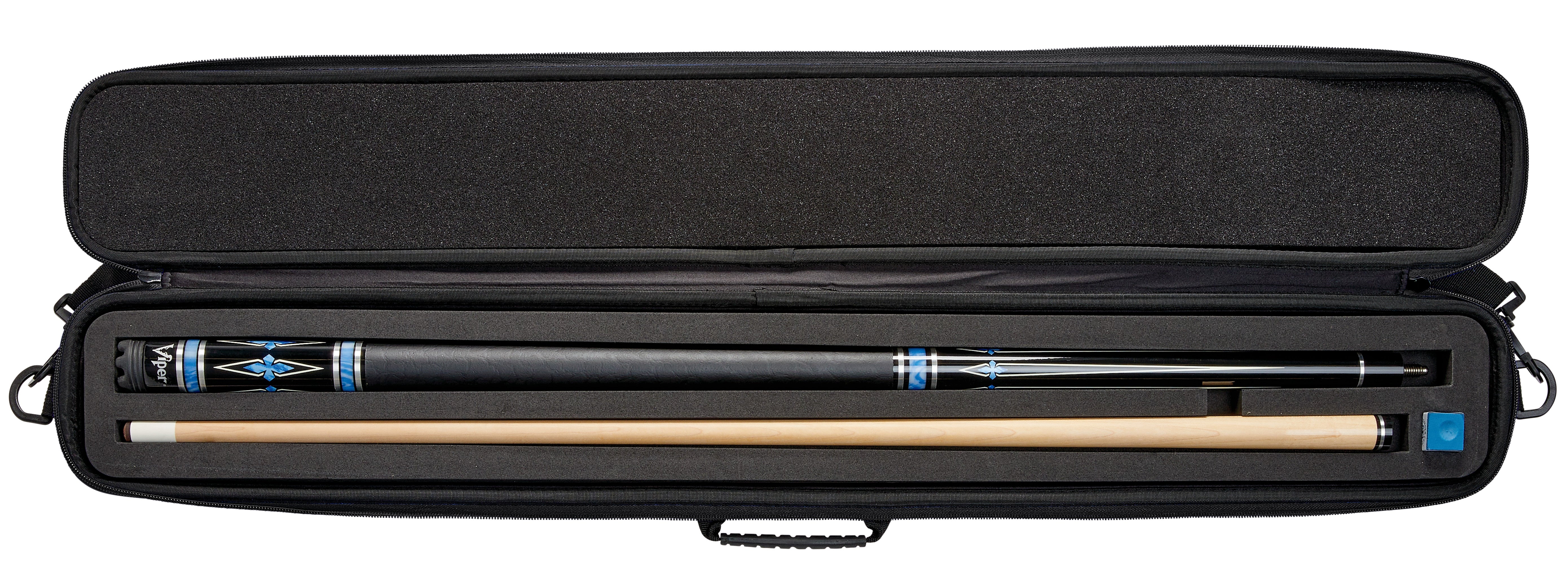 Casemaster Parallax Plus Billiard Cue Case (Pool Stick Case) | Black