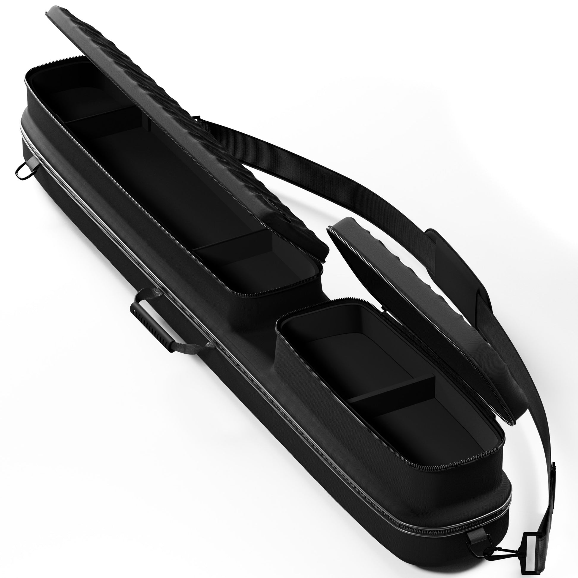 Casemaster Parallax Diamond Billiard Cue Case (Pool Stick Case) | Black