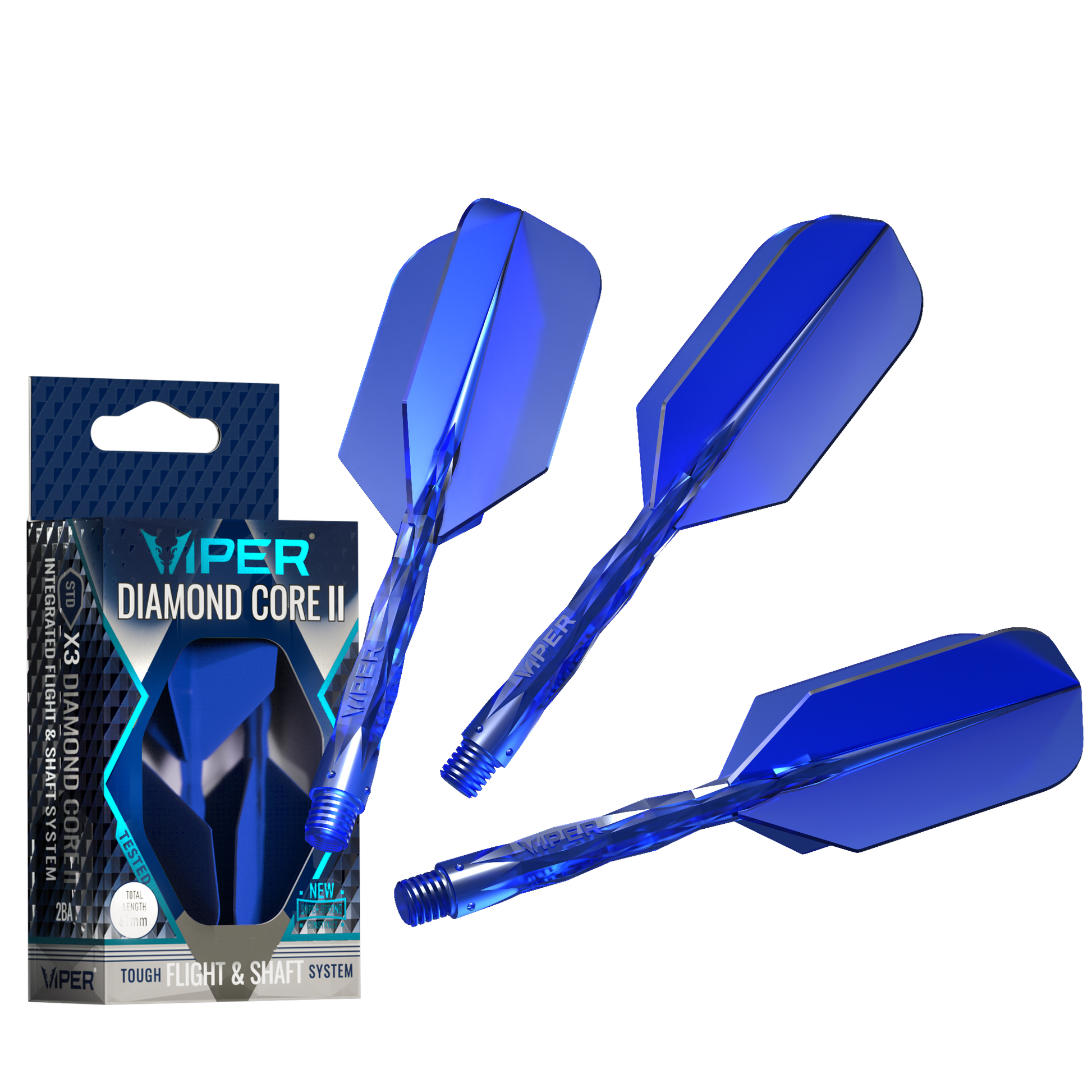 Viper Diamond Core II Slim flight, Medium shaft, Blue