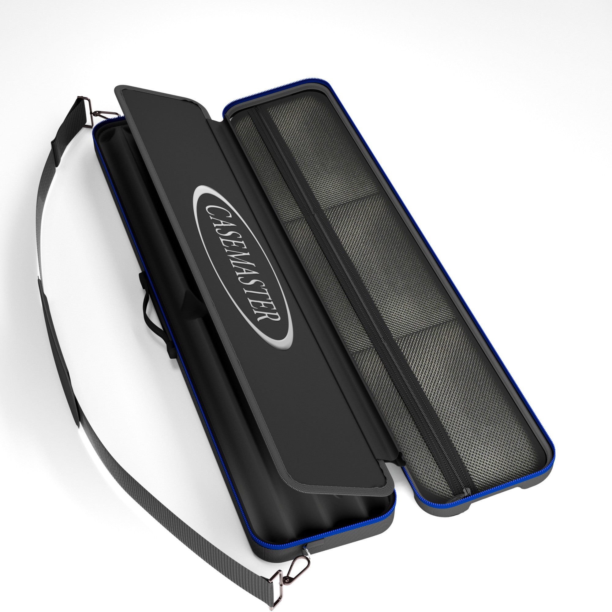 Casemaster Parallax Guard Billiard Cue Case (Pool Stick Case) | Blue