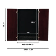 Viper Metropolitan Electronic Soft Tip Dartboard and Cabinet Bundle: Elite Set (800 Dartboard, Darts and Throw Line Light), Mahogany Finish