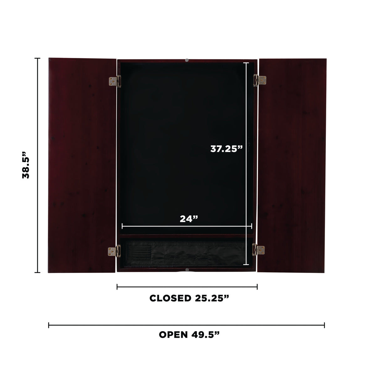 Viper Metropolitan Electronic Soft Tip Dartboard and Cabinet Bundle: Elite Set (800 Dartboard, Darts and Throw Line Light), Mahogany Finish