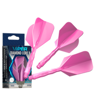 Viper Diamond Core II Standard flight, Medium shaft, Neon Pink