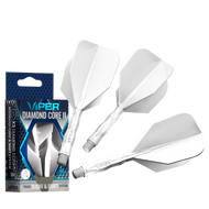 Viper Diamond Core II Standard flight, In-Between shaft, White