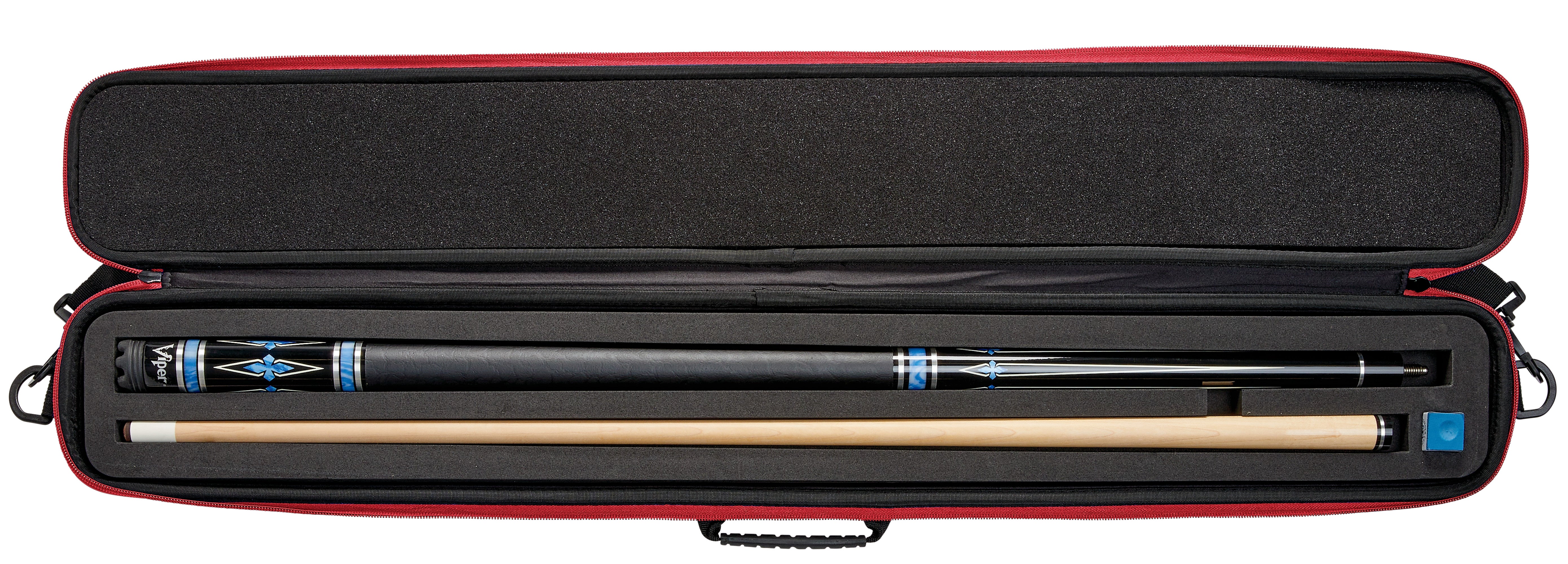 Casemaster Parallax Plus Billiard Cue Case (Pool Stick Case) | Red