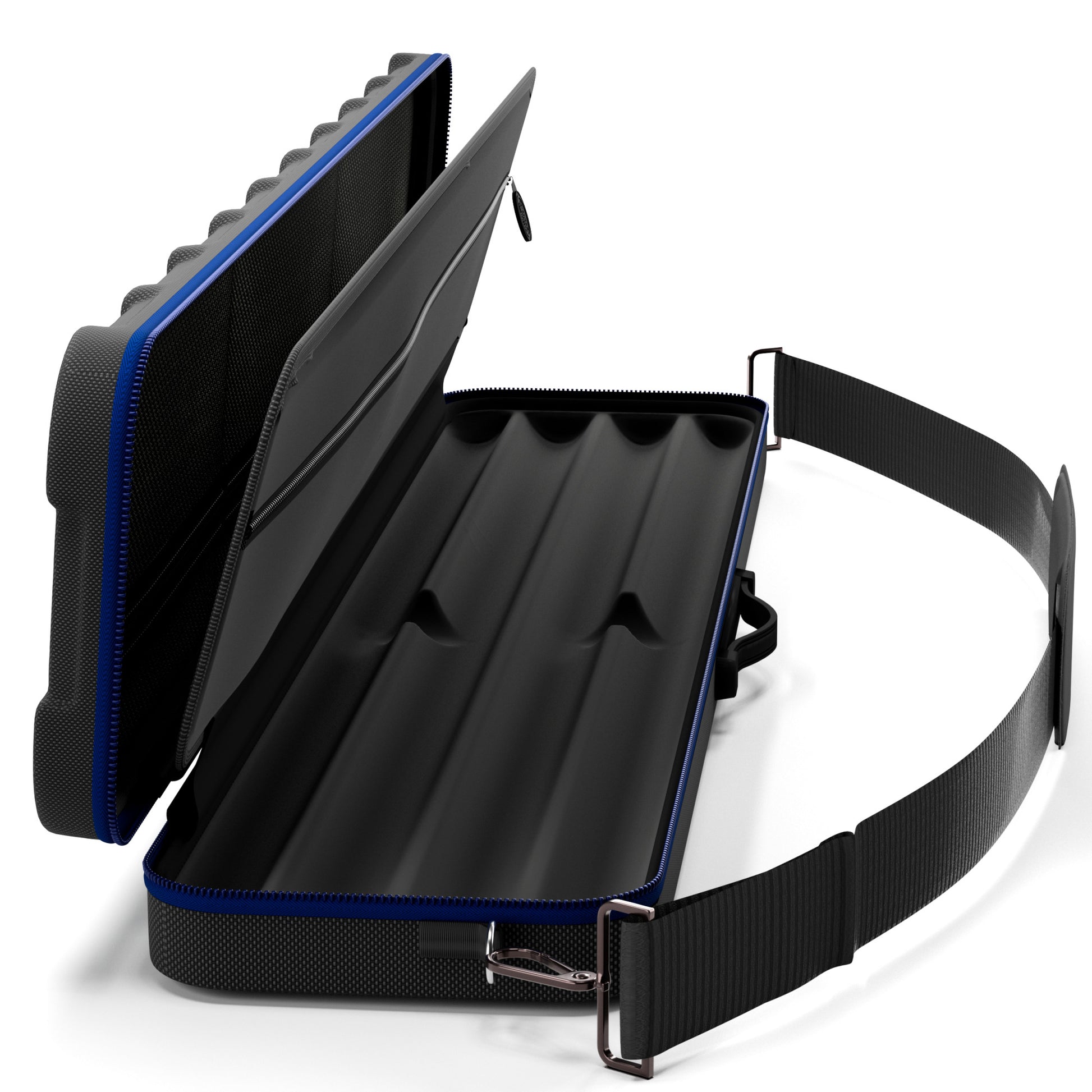 Casemaster Parallax Guard Billiard Cue Case (Pool Stick Case) | Blue