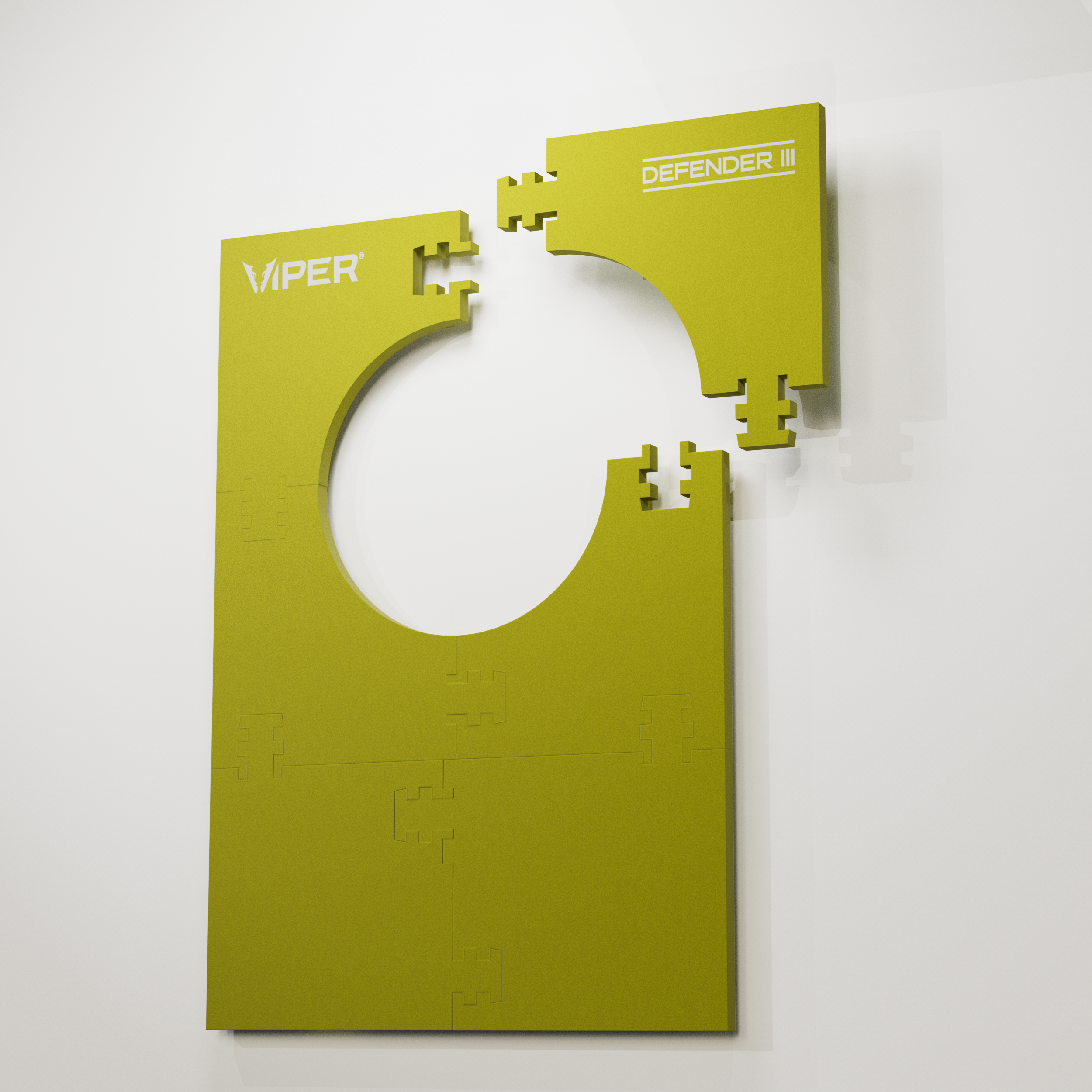 Viper Wall Defender III Dartboard Surround Yellow