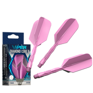 Viper Diamond Core II Slim flight, Medium shaft, Neon Pink