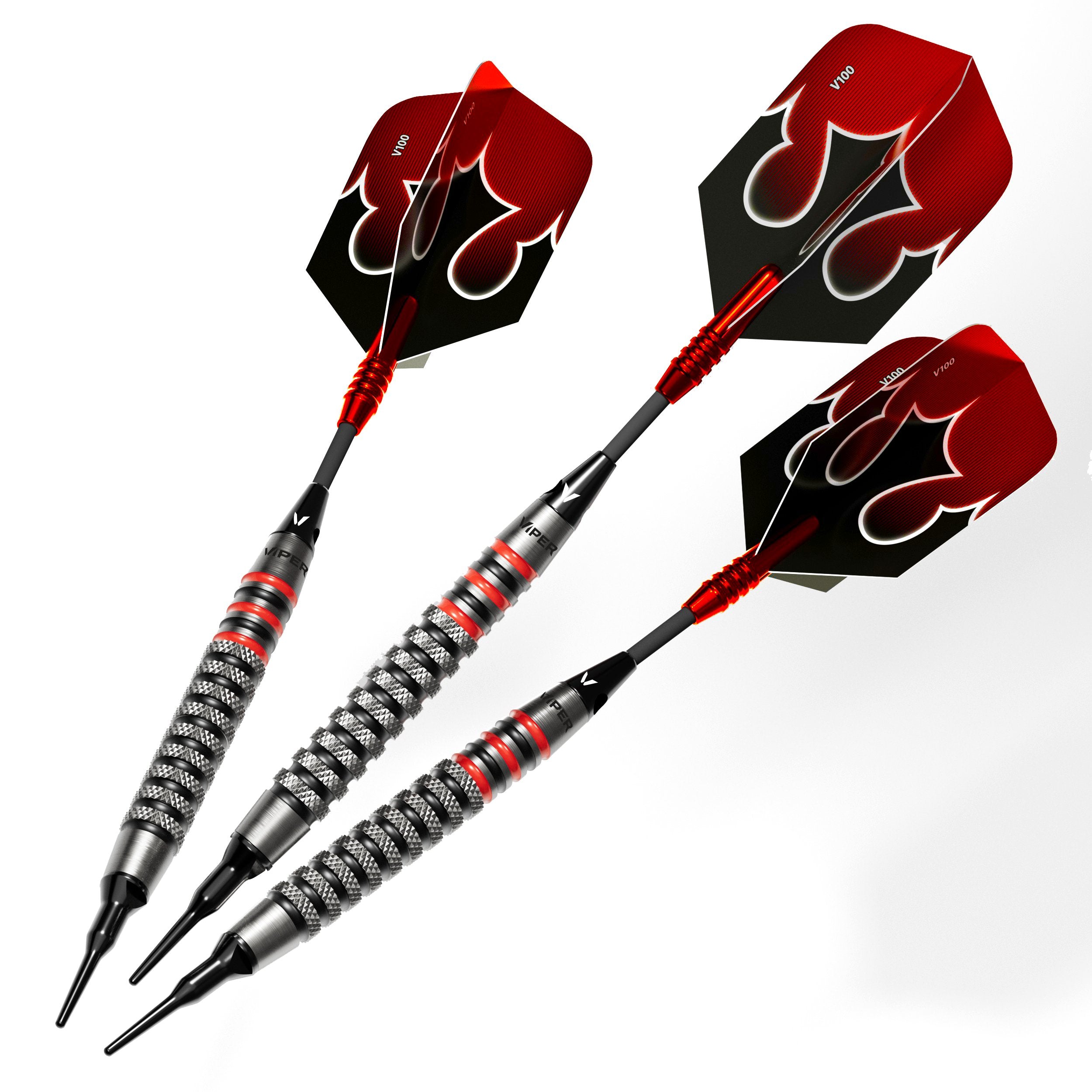 Viper Shot King Soft Tip Dart Set | 80% Tungsten | Red | 20 Grams