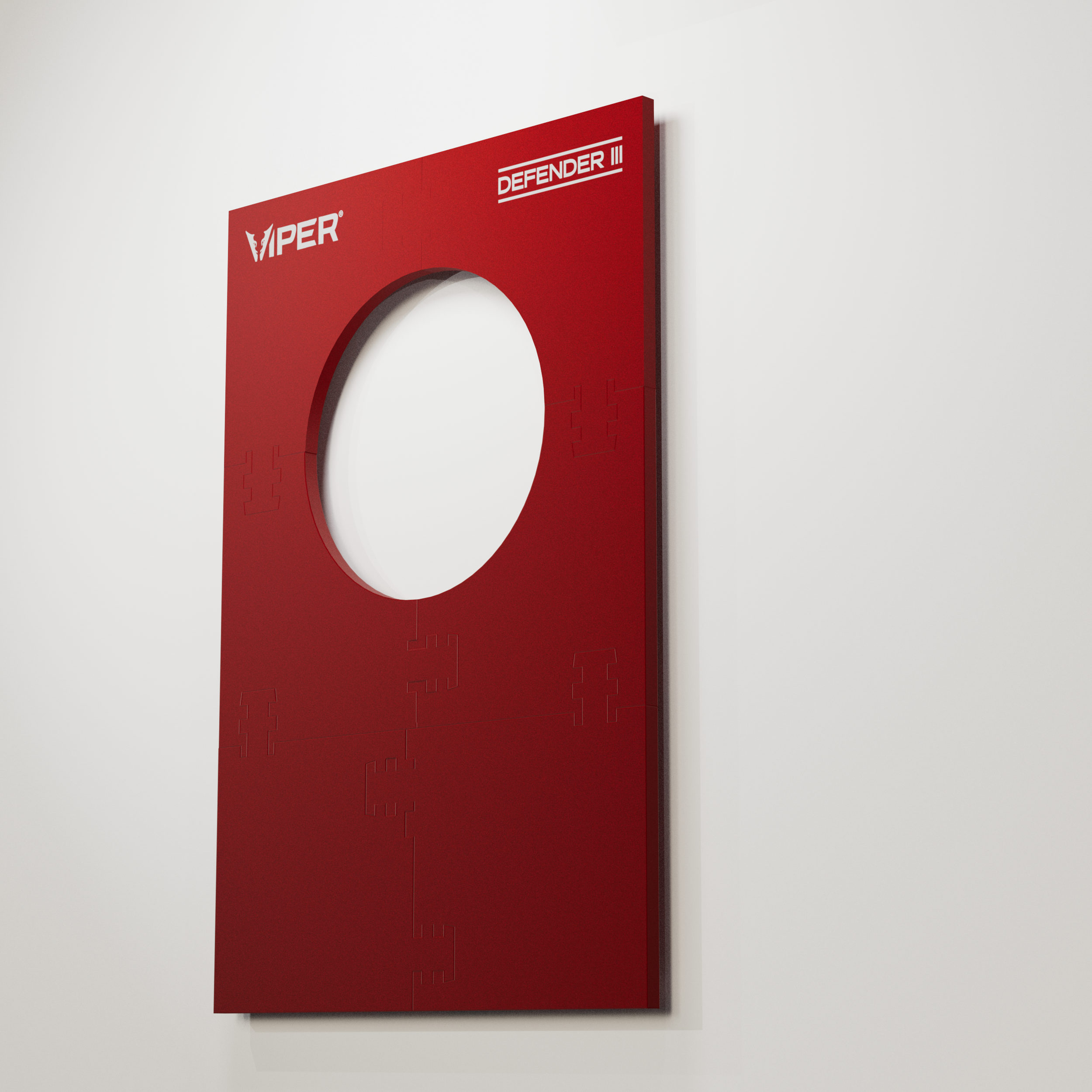Viper Wall Defender III Dartboard Surround Red