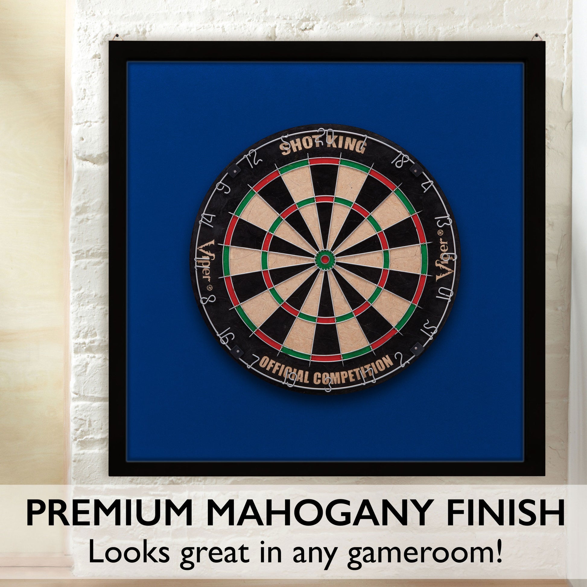Viper Framed Dartboard Backboard Blue