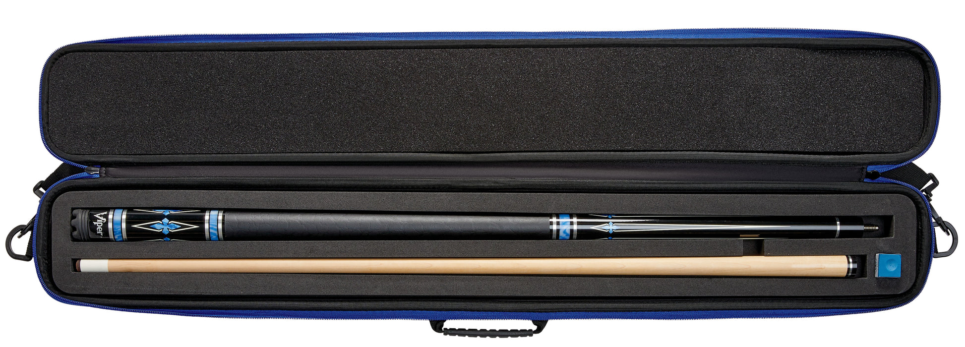 Casemaster Parallax Plus Billiard Cue Case (Pool Stick Case) | Blue