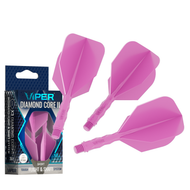 Viper Diamond Core II Standard flight, Short shaft, Neon Pink