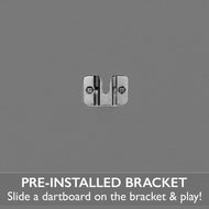 Viper Framed Dartboard Backboard Grey