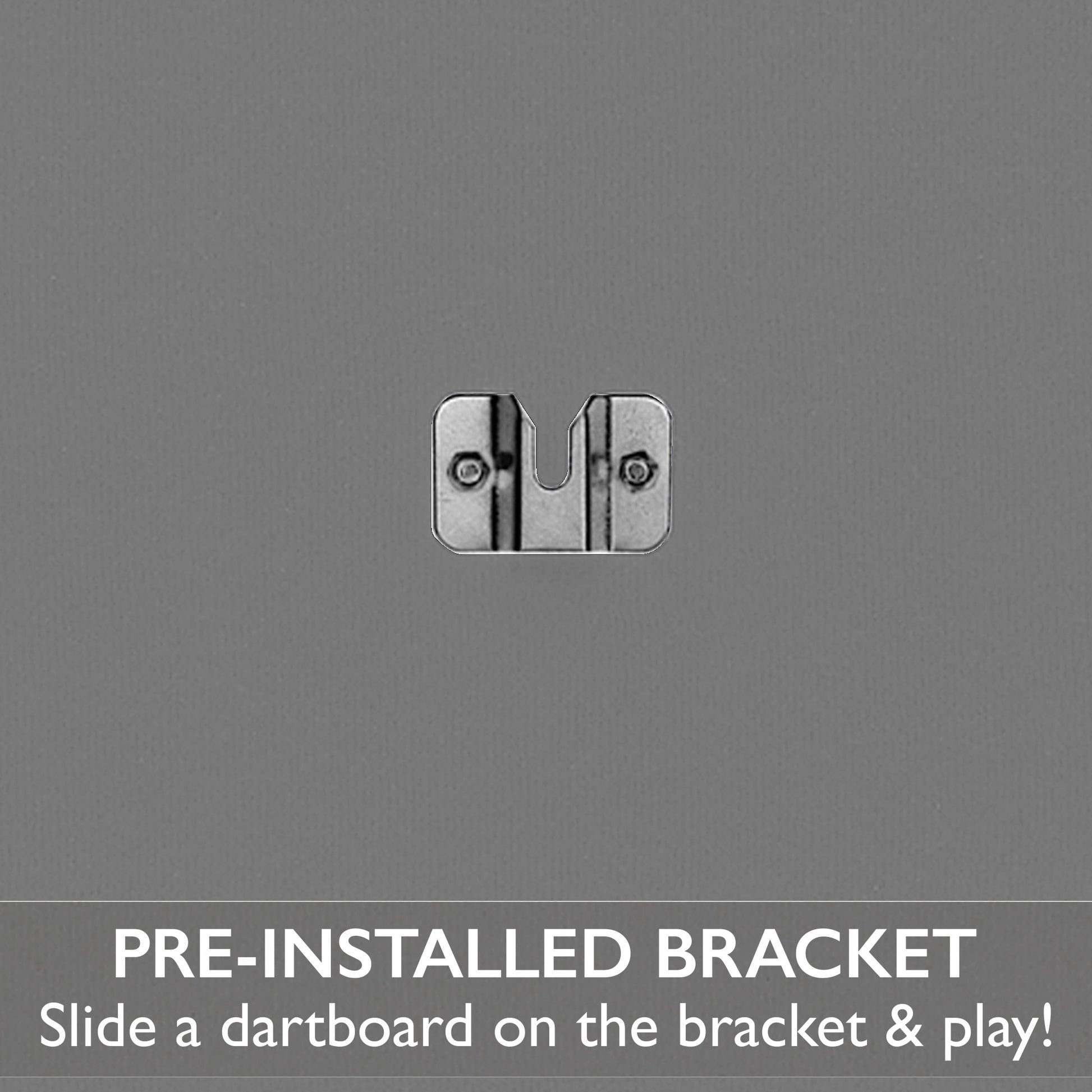 Viper Framed Dartboard Backboard Grey