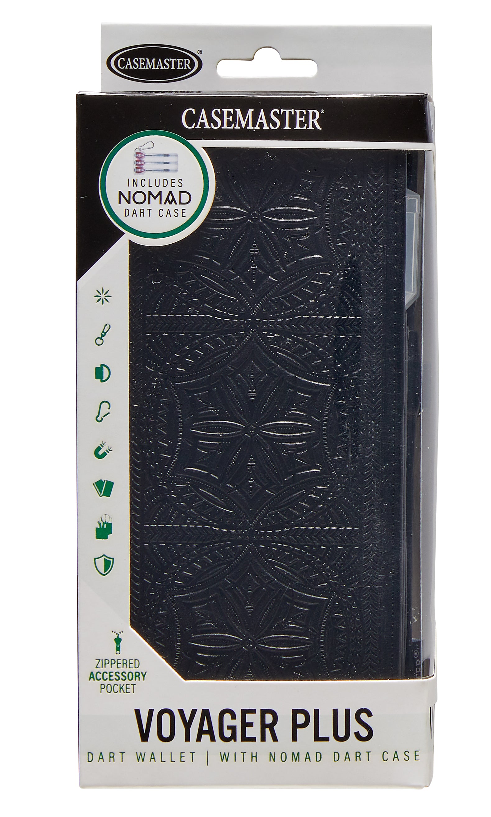 Casemaster Voyager Plus Dart Wallet with Nomad Dart Case | Black