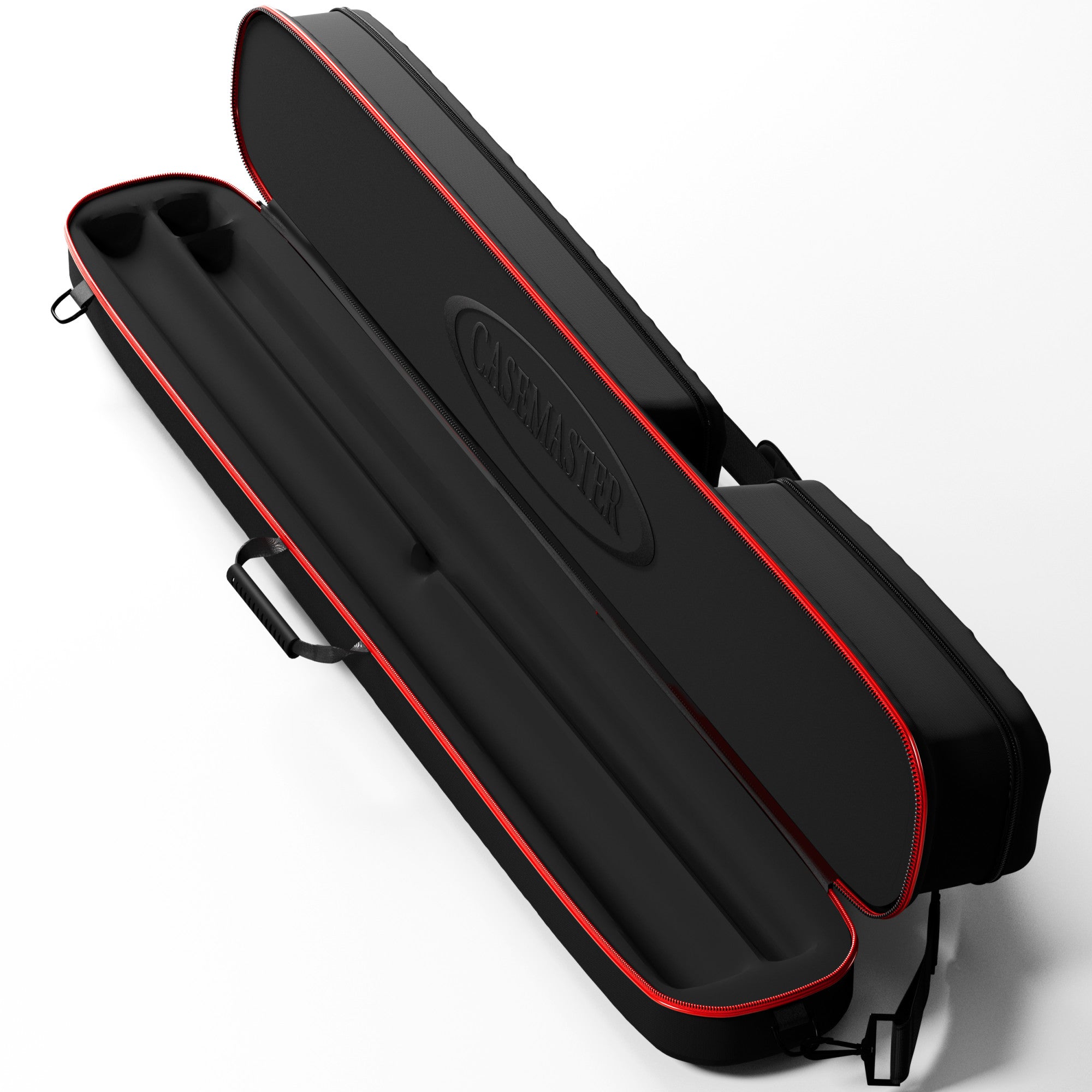 Casemaster Parallax Diamond Billiard Cue Case (Pool Stick Case) | Red