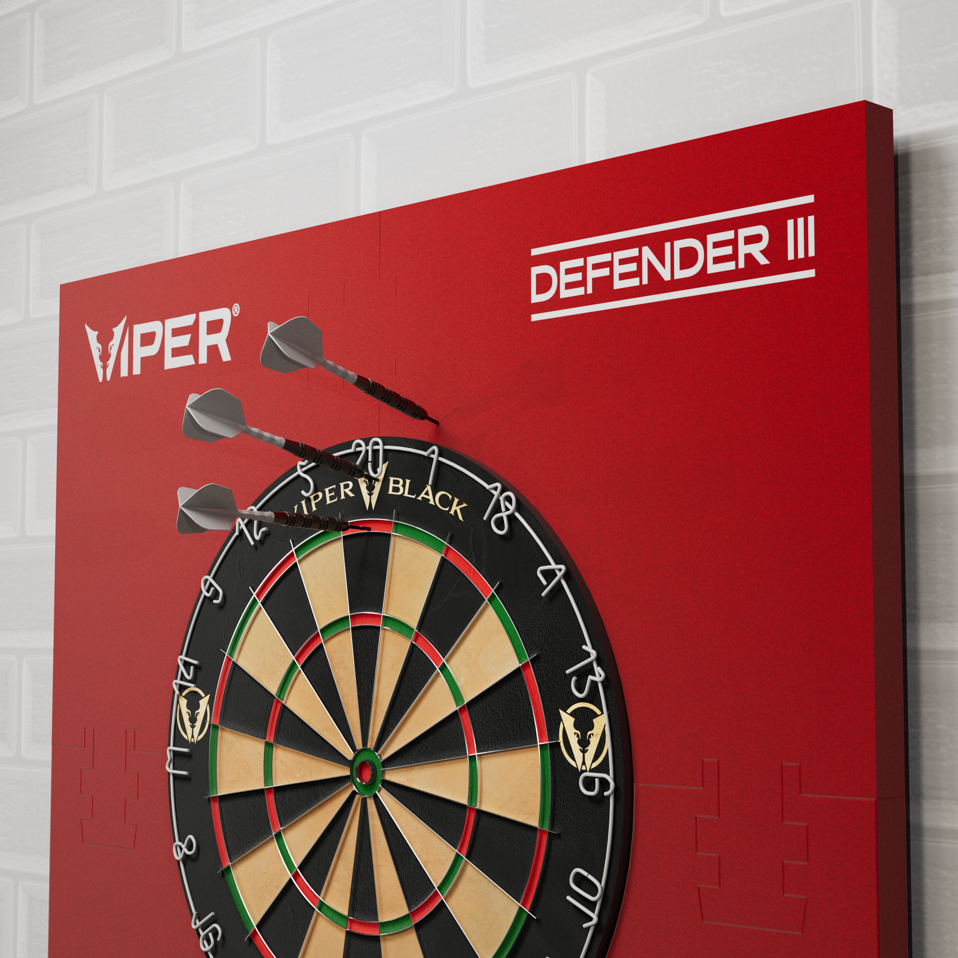 Viper Wall Defender III Dartboard Surround Red