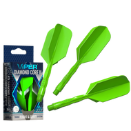 Viper Diamond Core II Slim flight, Medium shaft, Neon Green