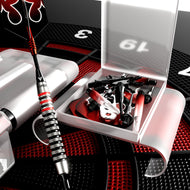 Viper Shot King Soft Tip Dart Set | 80% Tungsten | Red | 20 Grams