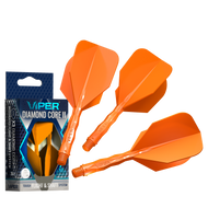 Viper Diamond Core II Standard flight, In-Between shaft, Neon Orange