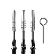 Viper Carbon Fiber Dart Shafts | Short | Silver & Black
