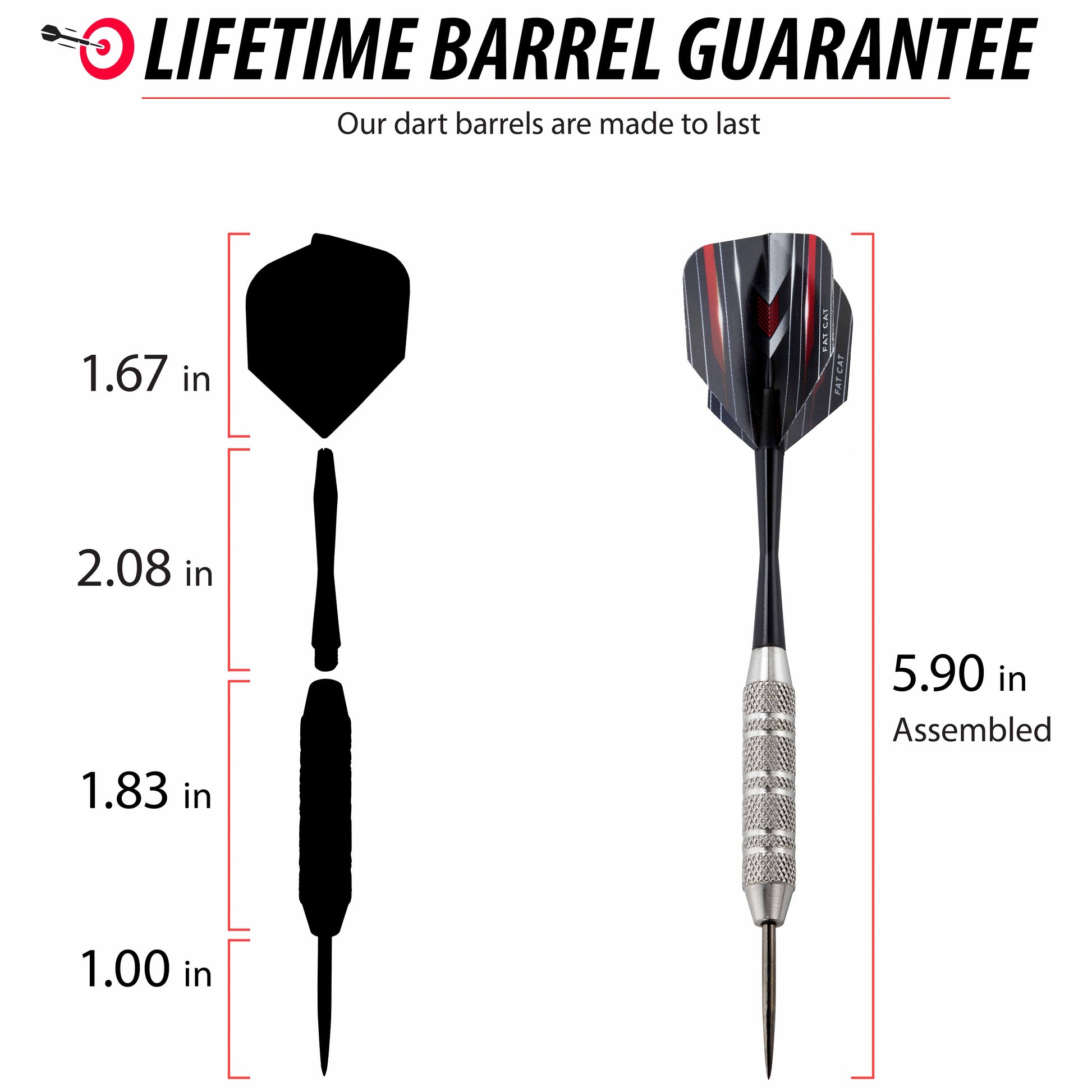 Fat Cat 24 Darts in a Jar Soft Tip 16 Grams