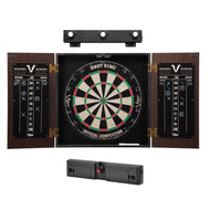 Viper Stadium Dartboard Cabinet with Shot King Sisal Dartboard Viper Light Throw/Toe Line Marker (Steel and Soft Tip Darts) Viper Shadow Buster Dartboard Cabinet Mounted Display Light