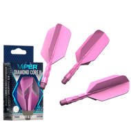 Viper Diamond Core II Slim flight, Short shaft, Neon Pink