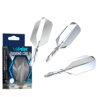 Viper Diamond Core II Slim flight, Short shaft, Clear