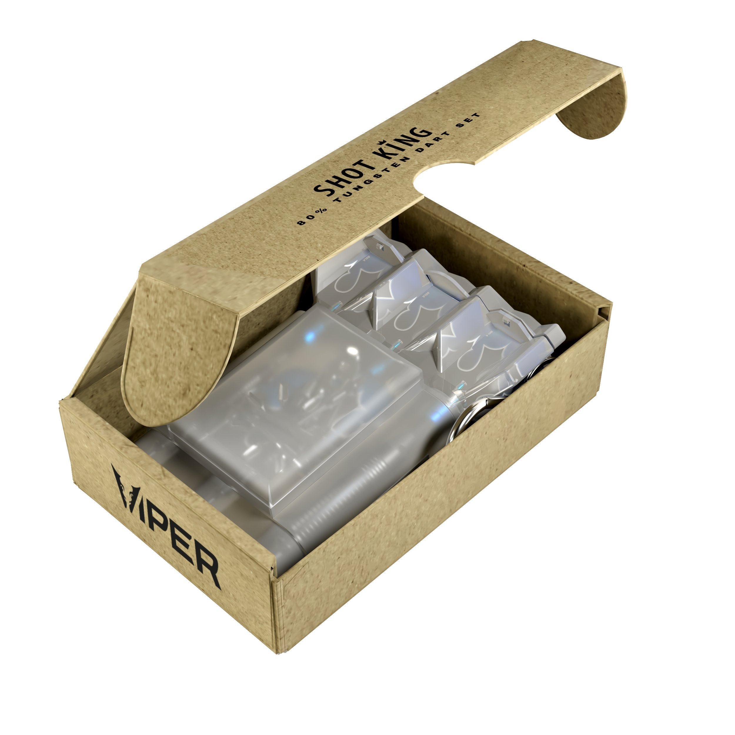 Viper Shot King Steel Tip Dart Set | 80% Tungsten | Blue | 24 Grams