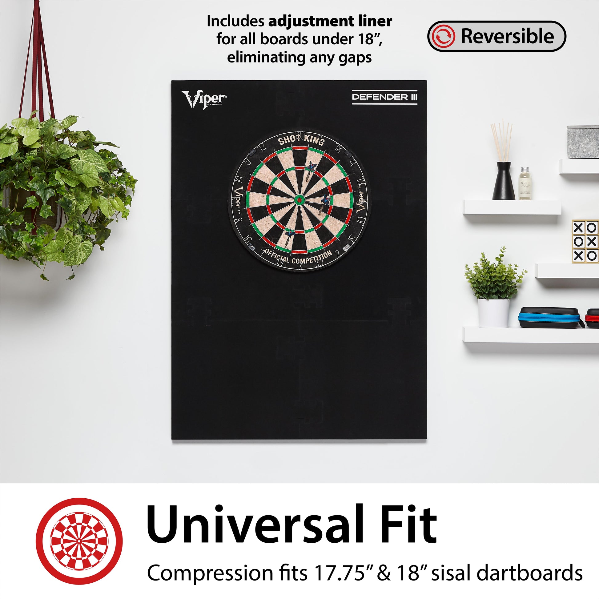 Viper Wall Defender III Dartboard Surround Blue