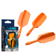 Viper Diamond Core II Slim flight, Short shaft, Neon Orange